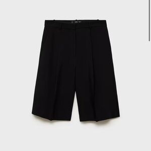 Mango LINEN-BLEND SUIT BERMUDA SHORTS